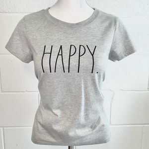 Rae Dunn “HAPPY.” Short Sleeve Tee